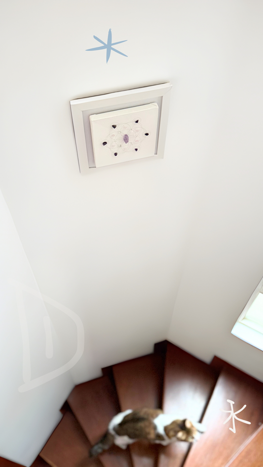Mandala con cuarzos